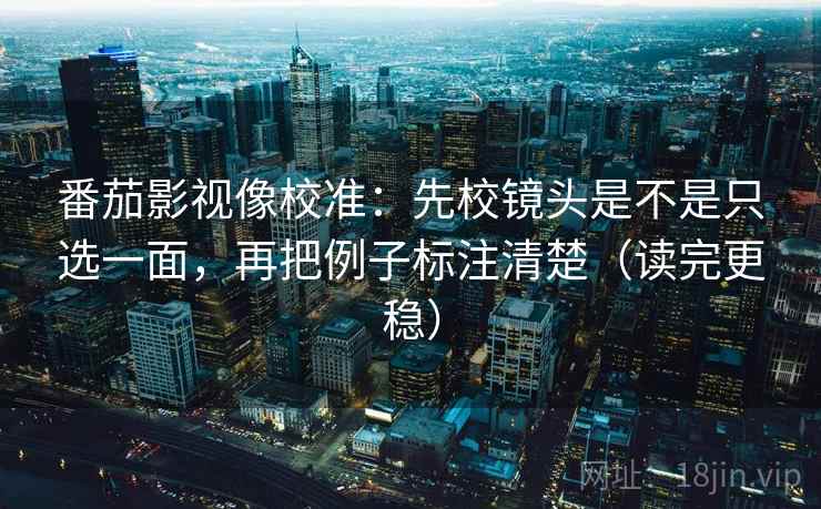 番茄影视像校准：先校镜头是不是只选一面，再把例子标注清楚（读完更稳）
